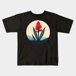 Alpinia Red Ginger Flower, Love Plants Kids T-Shirt